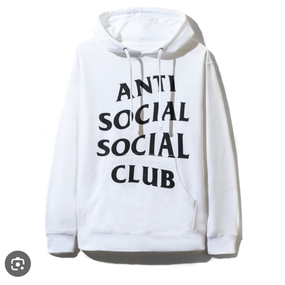 New - Anti Social Social Club Club Reverse White Hoodie